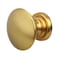 Gliderite Hardware 1 in. Brass Gold Convex Cabinet Knob, 5PK 5264-BG-5 - alternate 3